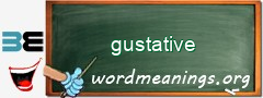 WordMeaning blackboard for gustative